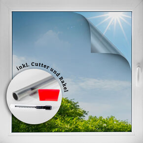 Fensterfolie Sonnenschutzfolie metallisiert